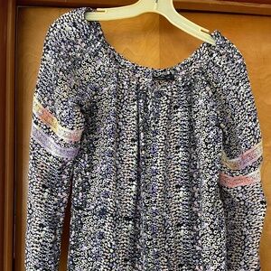 Tolani long-sleeve peasant blouse